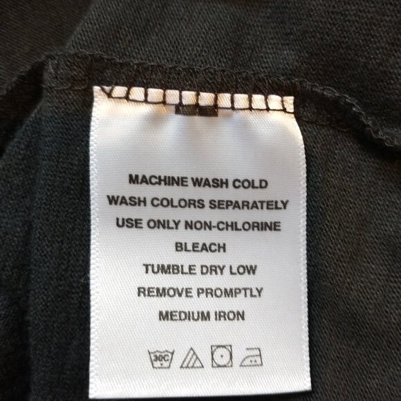 New Denim 24/7 Black Tunic Top Pleated Stud Front 3/4 Sleeves Cotton Blend - Picture 6 of 7